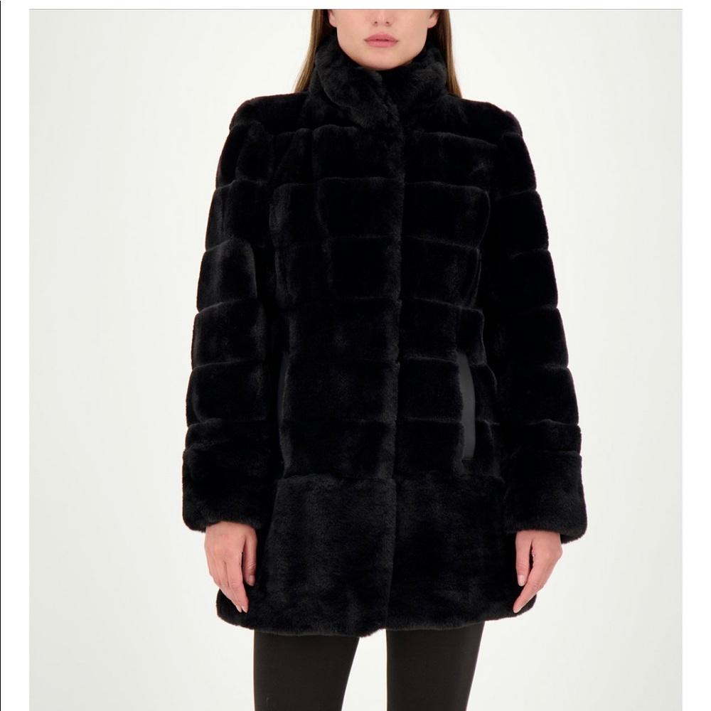 Jones New York faux fur jacket